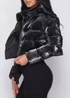 Black Luxe Puffer Coat