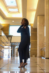 Noel 3 piece Cardigan Set -Black