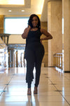 Noel 3 piece Cardigan Set -Black