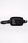 Luxe Life Italian Fanny Pack (Black)
